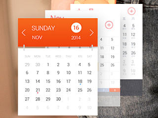 Calendar Widget（个人主页-ZNjgwMzk1Ng==） - APP界面 - 站酷设计师king锐气原创素材 - 站酷ZCOOL
