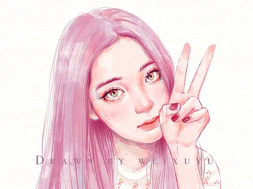 【procreate】人物水彩头像