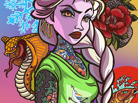 迪士尼公主系列-艾莎