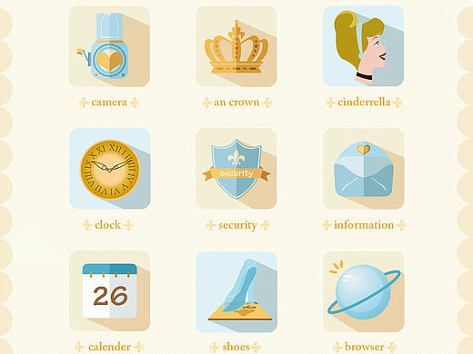 灰姑娘主題圖標(biāo)設(shè)計(jì)（個(gè)人主頁(yè)-ZMTc2ODQ3Mjg=） - 圖標(biāo) - 站酷設(shè)計(jì)師CCL9694原創(chuàng)素材 - 站酷ZCOOL