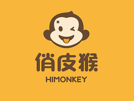 HIMONKEY俏皮猴logo设计