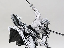 海贼王索隆三千世界手办黑白漫画风重涂