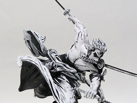 海賊王索隆三千世界手辦黑白漫畫風(fēng)重涂（個人主頁-ZNDYxODQ2MzY=） - 手辦/模玩 - 站酷設(shè)計師你今天吃沒Ng原創(chuàng)素材 - 站酷ZCOOL