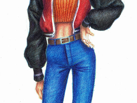 2017/4月份 服裝插畫練習