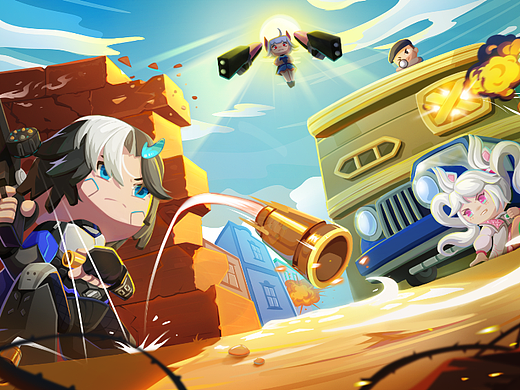 《迷你枪战精英》游戏插画KV