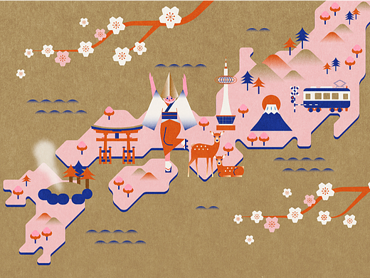 日本旅行地图
