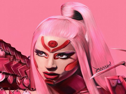 插畫(huà)Ladygaga（個(gè)人主頁(yè)-ZNDI1NzA5MDA=） - 創(chuàng)作習(xí)作 - 站酷設(shè)計(jì)師嘯仔_原創(chuàng)素材 - 站酷ZCOOL