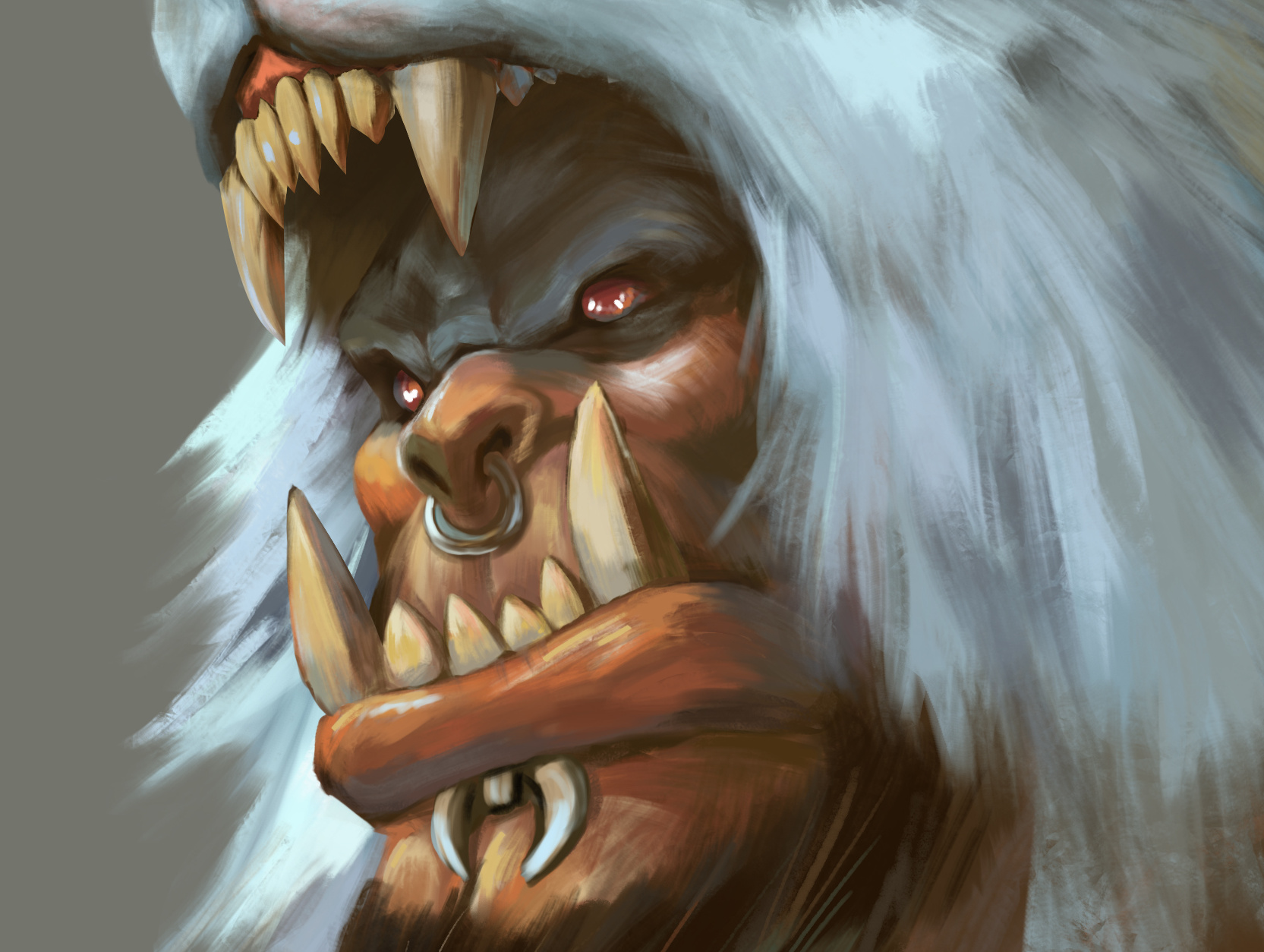 杜隆坦-德拉诺之王原画设定临摹-魔兽世界