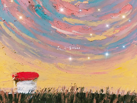 原创|油画棒手绘小房子系列插画