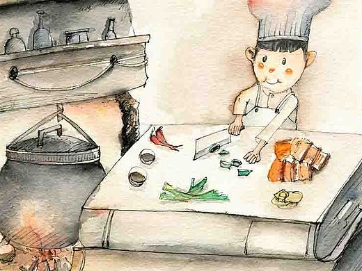 銘廚師長（個人主頁-ZMTQ0OTMxMjA=） - 商業(yè)插畫 - 站酷設(shè)計師阿銘插畫原創(chuàng)素材 - 站酷ZCOOL