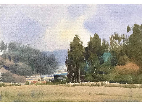 水彩风景写生小稿