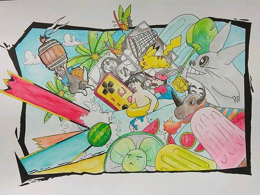 童年的回憶（個人主頁-ZMzcwNDc5NTI=） - 創(chuàng)作習作 - 站酷設計師波濤浪人原創(chuàng)素材 - 站酷ZCOOL