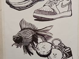 黑白插画
