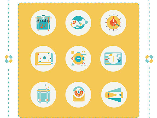 小图标风格练习~希望刺激懒惰的自己！（个人主页-ZMTk3MzU1NDg=） - 图标 - 站酷设计师萌萌Doris原创素材 - 站酷ZCOOL