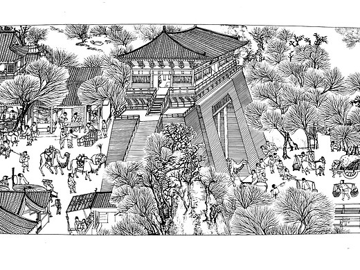 陈澎手绘:《清明上河图》第二章