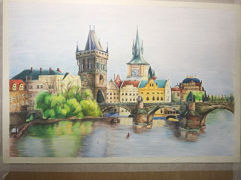 查理大桥（个人主页-ZMzI0NDQyNzI=） - 绘画 - 站酷设计师陈贤槿原创素材 - 站酷ZCOOL