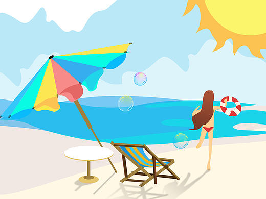 春夏秋冬小插画（个人主页-ZMTg3MzMyNTI=） - 创作习作 - 站酷设计师涂涂猫呀原创素材 - 站酷ZCOOL