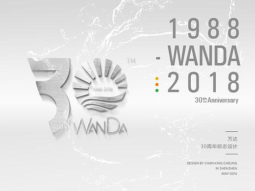 万达30周年logo方案