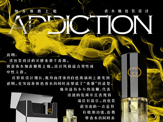 学之渣渣年代--工业设计--仿烟香水包装