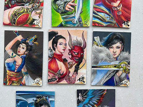 全部过审的手绘卡