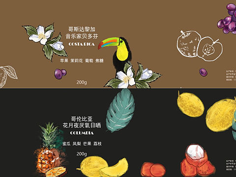 插画分享|咖啡包装客单