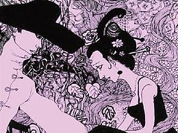 手绘黑白插画-中性笔 针管笔