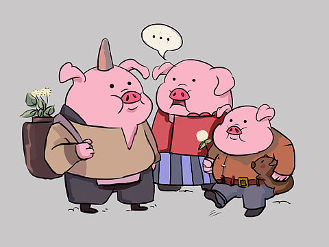 pig family（个人主页-ZMzM0NTAzNzY=） - 创作习作 - 站酷设计师阿豪嗯呢原创素材 - 站酷ZCOOL