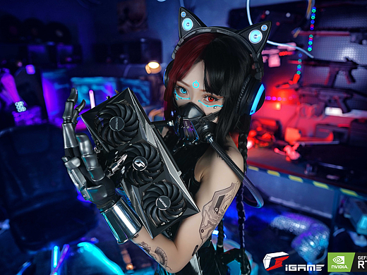 赛博朋克风显卡拍摄（RTX30系）