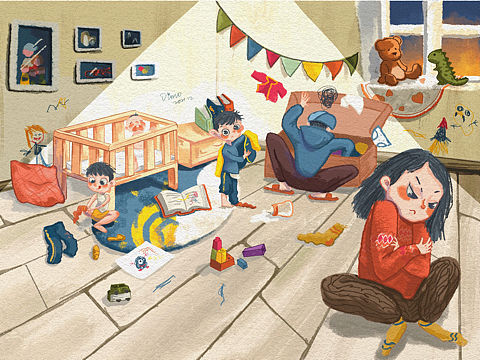 日常系列（个人主页-ZNTM1Mjc4OTI=） - 儿童插画 - 站酷设计师安歌_Ango原创素材 - 站酷ZCOOL