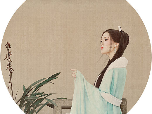 国风  工笔画修图