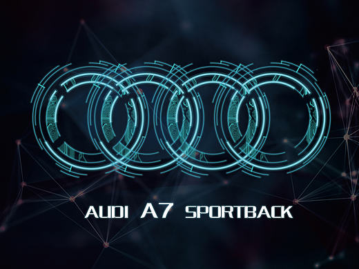 科技与未来，奥迪A7 Sportback海报设计