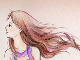 森女小清新風(fēng)格彩鉛手繪