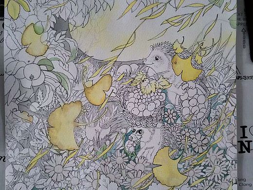 临摹《秋》（个人主页-ZMzE1NjE1NjQ=） - 创作习作 - 站酷设计师a萱草无忧a原创素材 - 站酷ZCOOL