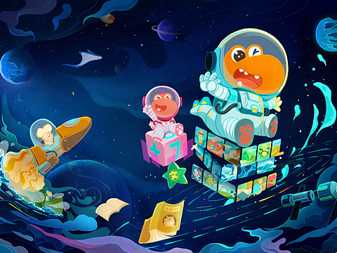 瓜瓜龍（個(gè)人主頁-ZNTIxNTQwODg=） - 兒童插畫 - 站酷設(shè)計(jì)師俊最帥原創(chuàng)素材 - 站酷ZCOOL