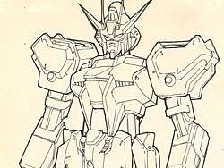 发几张以前的高达手绘结构线稿