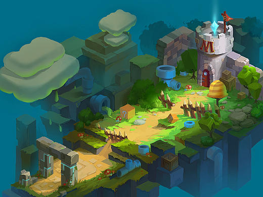 独立小游戏Q版地形规划