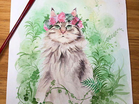 猫咪（个人主页-ZMzc0NzY1MTI=） - 绘画 - 站酷设计师影小鱼儿原创素材 - 站酷ZCOOL