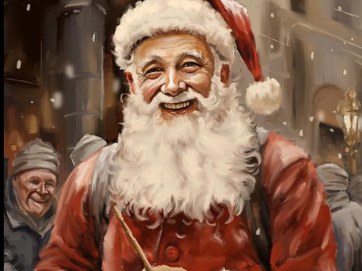圣诞老人（个人主页-ZNjcyMzEwMjg=） - 艺术插画 - 站酷设计师海峰1980原创素材 - 站酷ZCOOL
