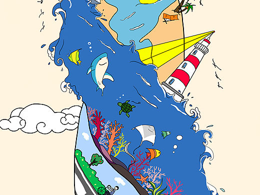 人与海洋 共生共存