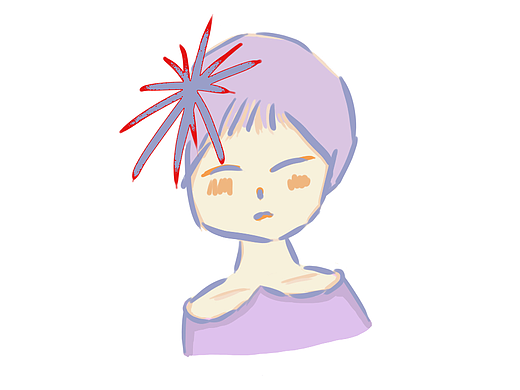 芋泥紫的小女孩