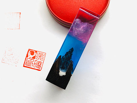 檀木印章