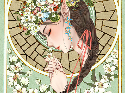 花環(huán)（個(gè)人主頁(yè)-ZNTQwOTg4OTY=） - 創(chuàng)作習(xí)作 - 站酷設(shè)計(jì)師禿頭嗡原創(chuàng)素材 - 站酷ZCOOL