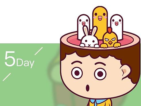 我的-《一周五天》（个人主页-ZMjAxOTExMjQ=） - 新锐潮流插画 - 站酷设计师饭咔咔原创素材 - 站酷ZCOOL