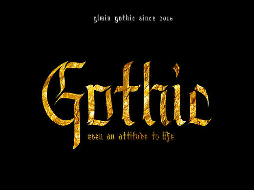 西文哥特字glmin－gothic字体字库免费使用