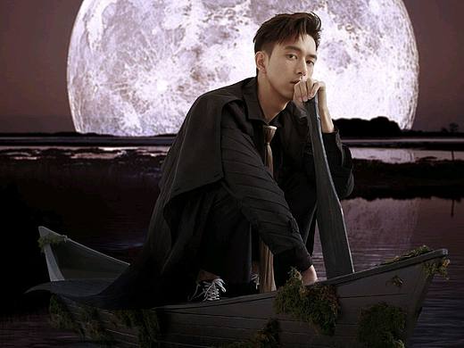 中秋夜划船少年（个人主页-ZMzkxODU3MDQ=） - 其他平面 - 站酷设计师Z40470949原创素材 - 站酷ZCOOL