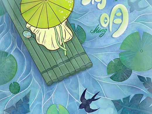 ??清明插畫海報??