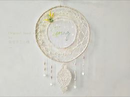 原创手工刺绣捕梦网