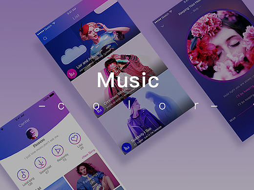 音乐APP-GUI配色练习