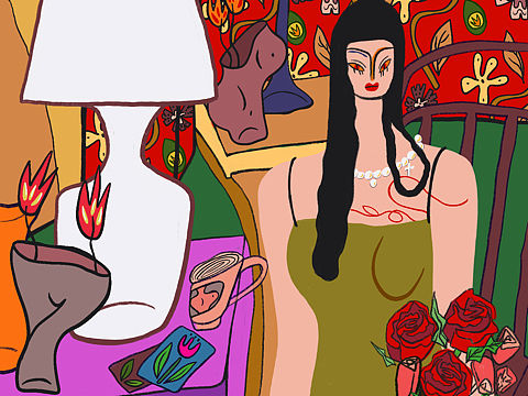 放四张最近画的插画呀