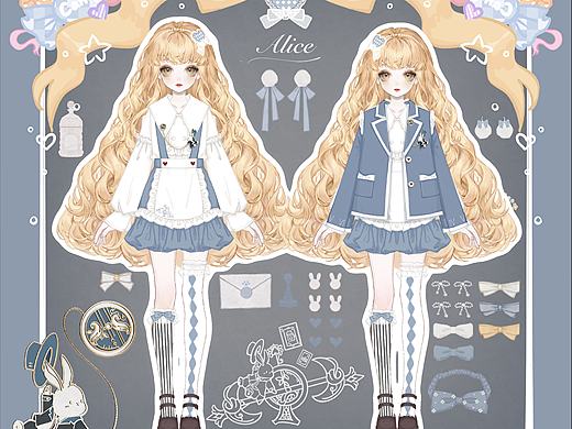 爱丽丝主题服设约稿